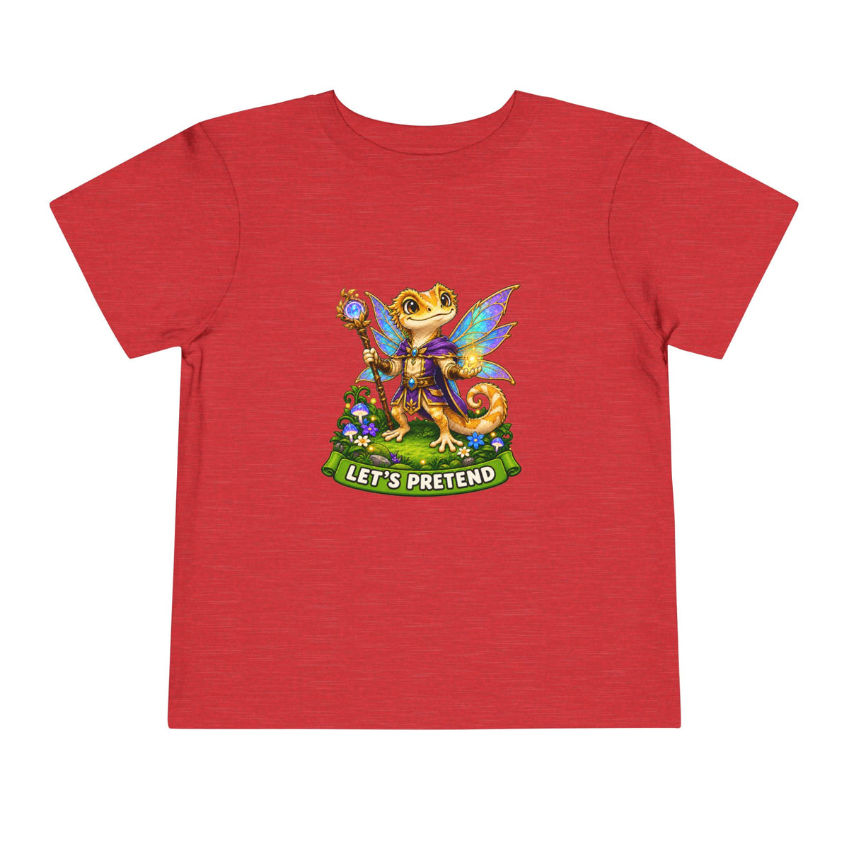 Let’s Pretend Male Crested Gecko Fairy Toddler T-Shirt