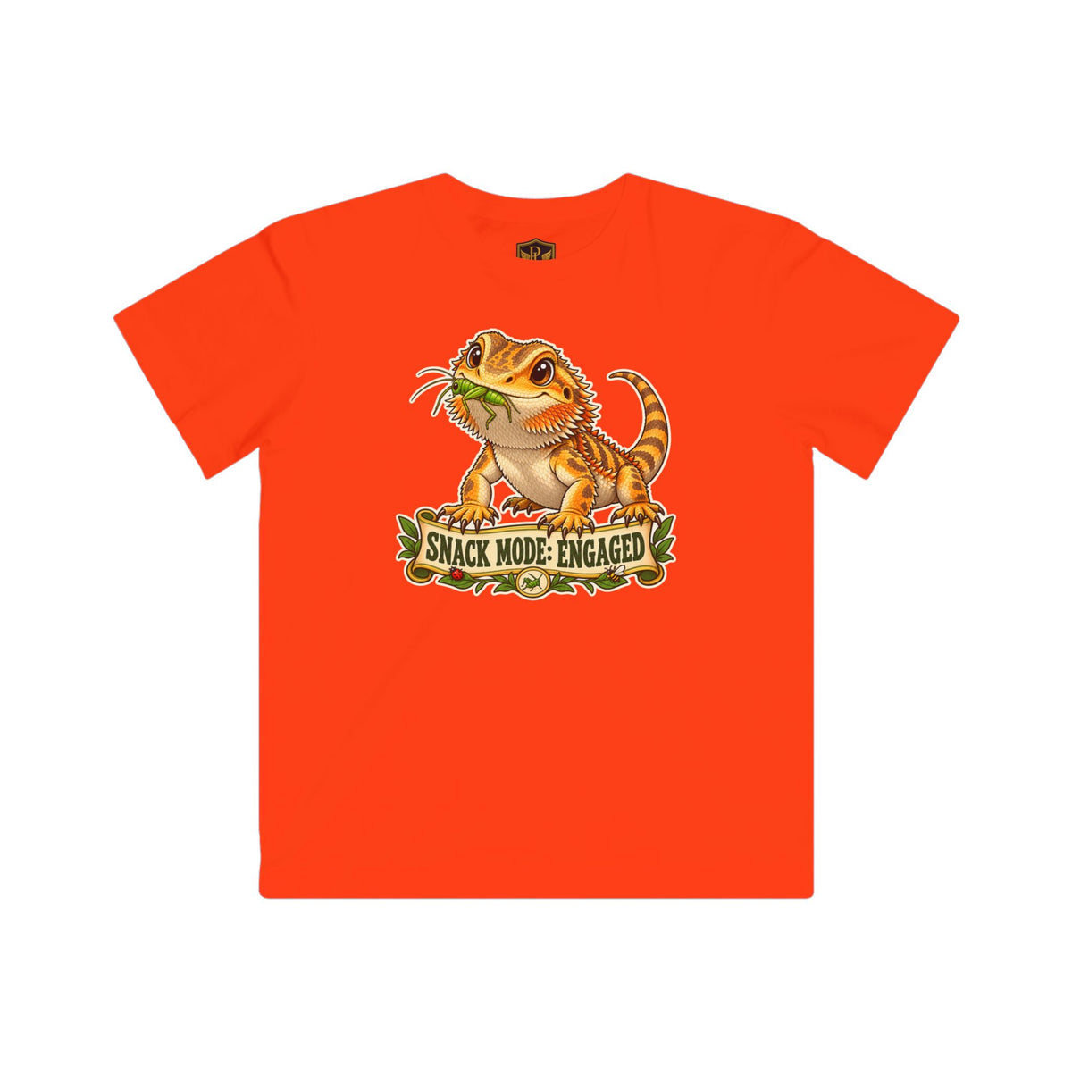 Snack Mode Engaged Bearded Dragon Kids’ T-Shirt