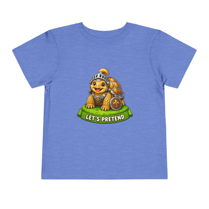 Let’s Pretend Sulcata Tortoise Knight Toddler T-Shirt