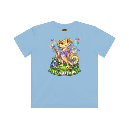 Let’s Pretend Female Crested Gecko Fairy Kids’ T-Shirt