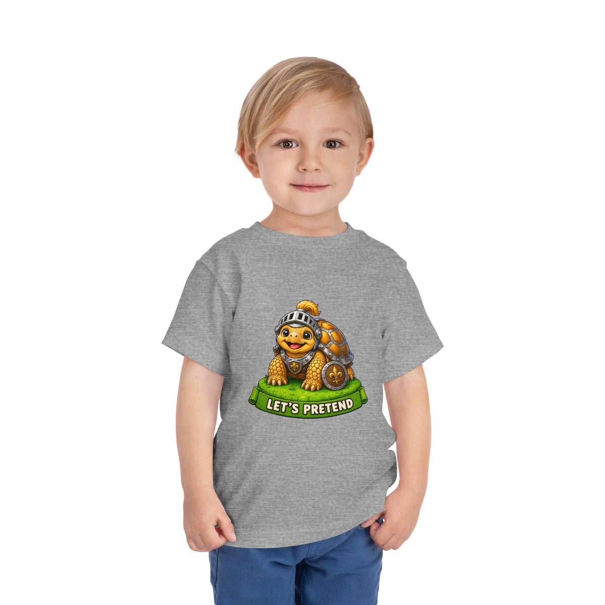 Let’s Pretend Sulcata Tortoise Knight Toddler T-Shirt