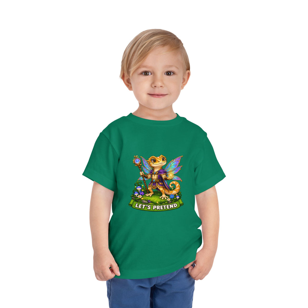 Let’s Pretend Male Crested Gecko Fairy Toddler T-Shirt