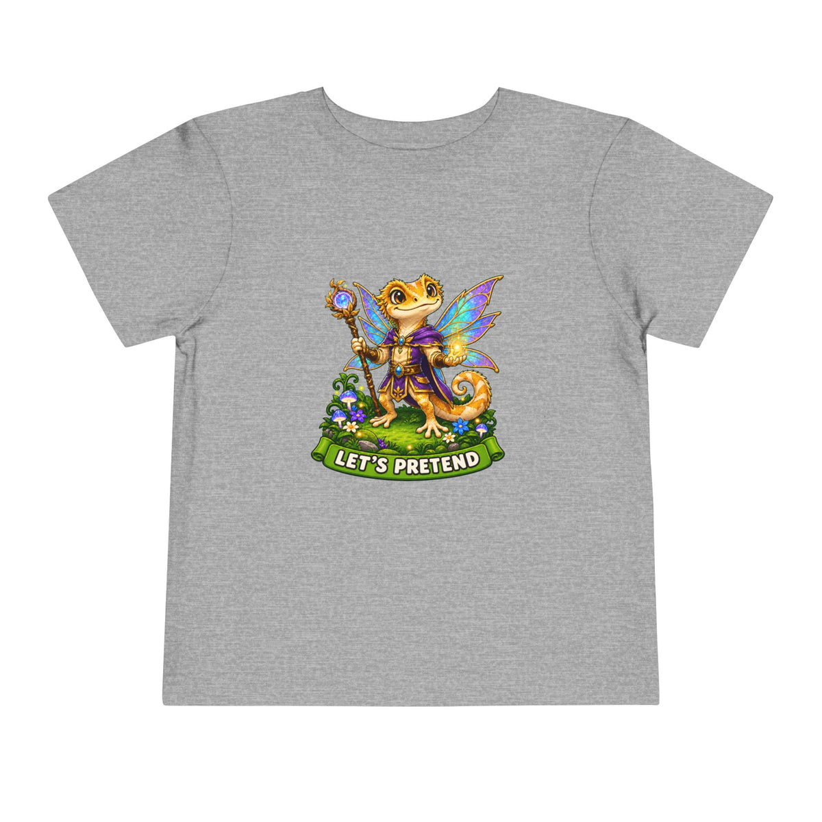 Let’s Pretend Male Crested Gecko Fairy Toddler T-Shirt