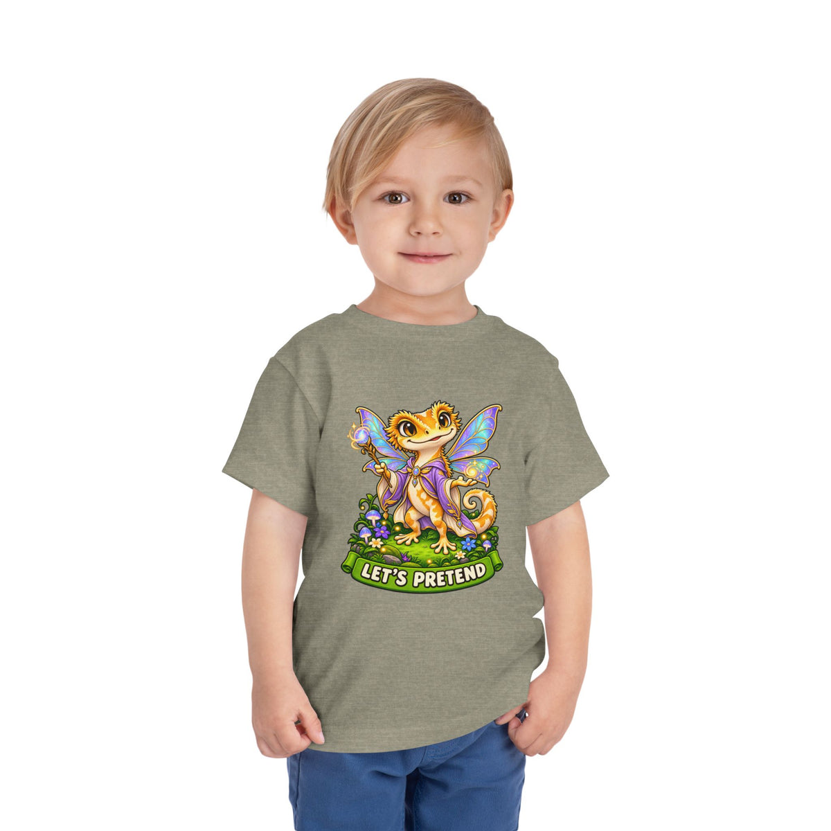 Let’s Pretend Female Crested Gecko Fairy Toddler T-Shirt
