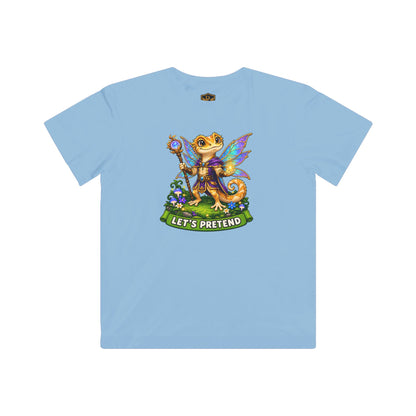 Let’s Pretend Male Crested Gecko Fairy Kids’ T-Shirt