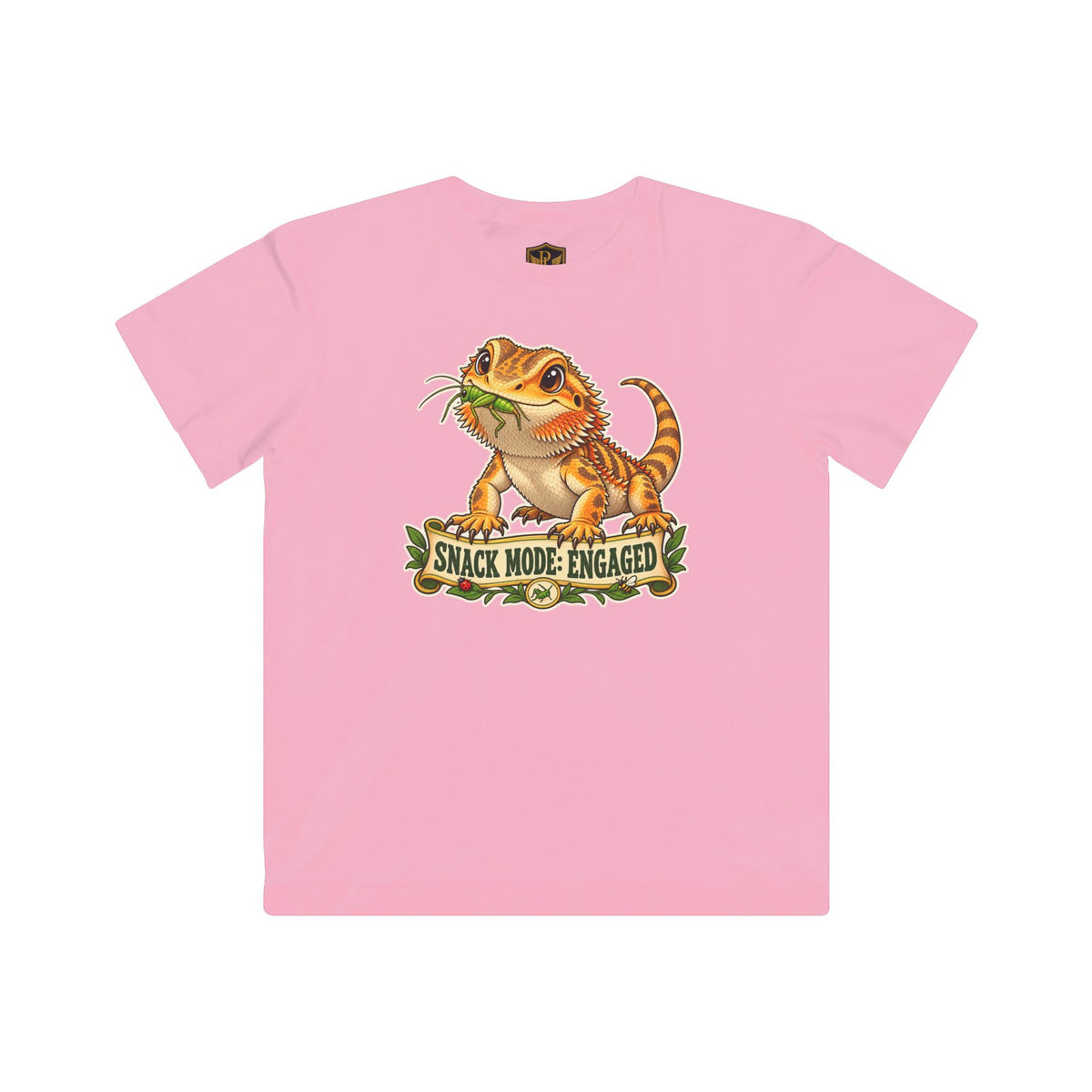 Snack Mode Engaged Bearded Dragon Kids’ T-Shirt