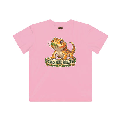 Snack Mode Engaged Bearded Dragon Kids’ T-Shirt