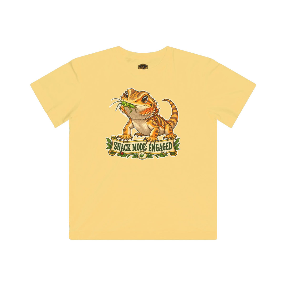 Snack Mode Engaged Bearded Dragon Kids’ T-Shirt