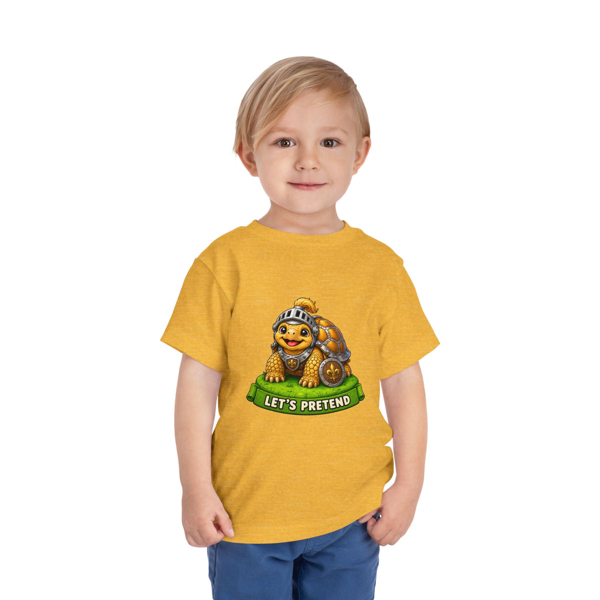 Let’s Pretend Sulcata Tortoise Knight Toddler T-Shirt