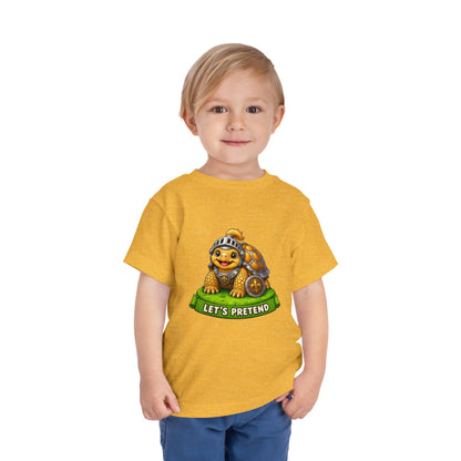 Let’s Pretend Sulcata Tortoise Knight Toddler T-Shirt