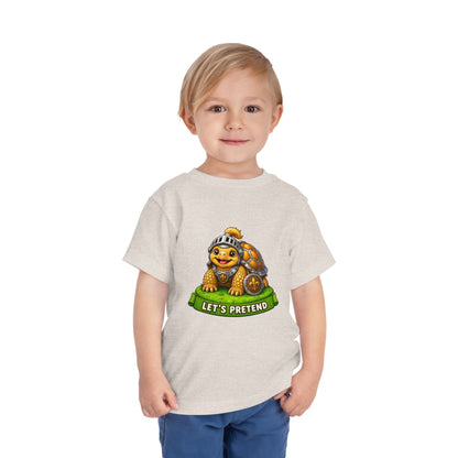 Let’s Pretend Sulcata Tortoise Knight Toddler T-Shirt