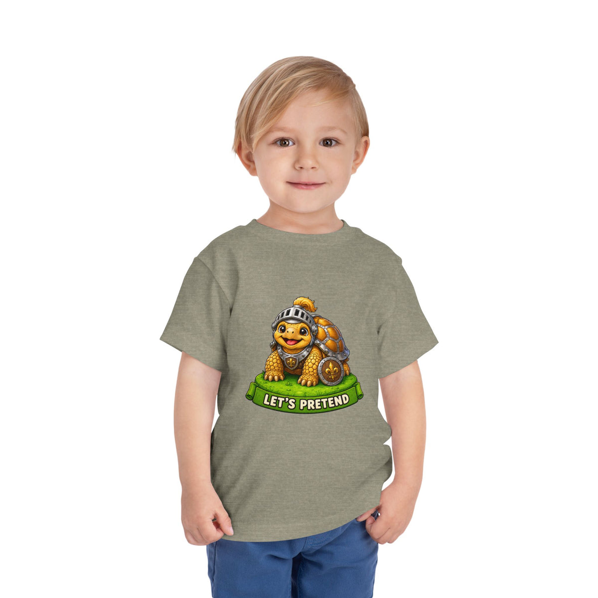 Let’s Pretend Sulcata Tortoise Knight Toddler T-Shirt