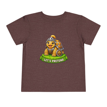 Let’s Pretend Sulcata Tortoise Knight Toddler T-Shirt
