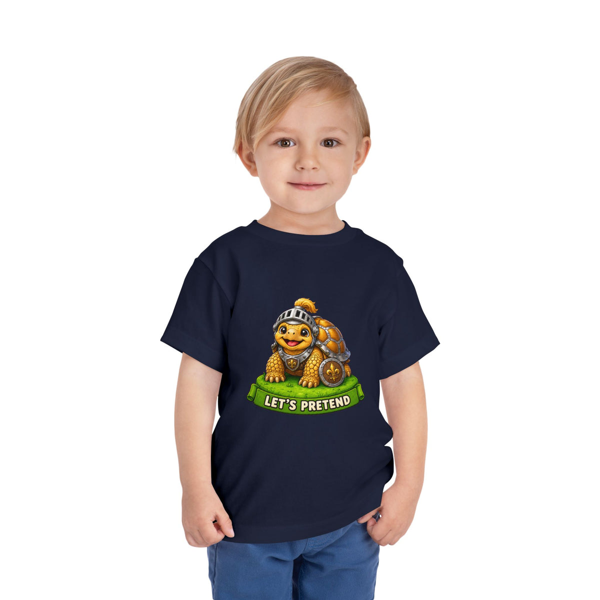 Let’s Pretend Sulcata Tortoise Knight Toddler T-Shirt