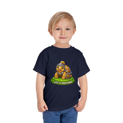Let’s Pretend Sulcata Tortoise Knight Toddler T-Shirt