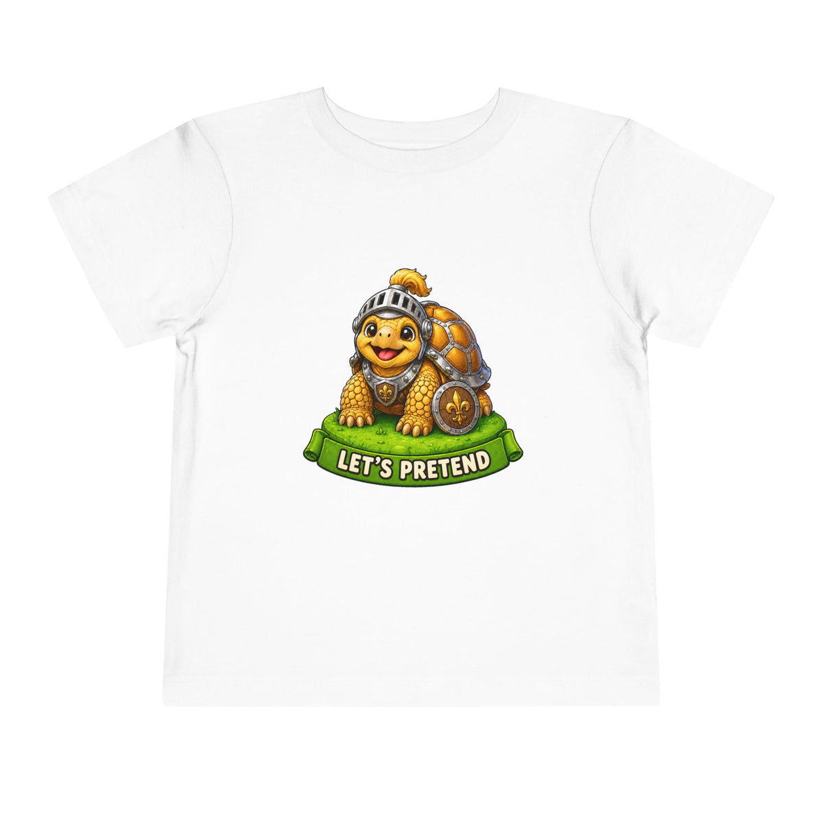 Let’s Pretend Sulcata Tortoise Knight Toddler T-Shirt