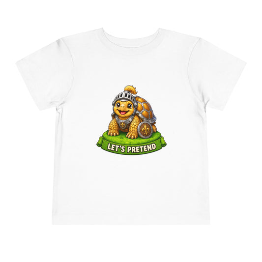 Let’s Pretend Sulcata Tortoise Knight Toddler T-Shirt