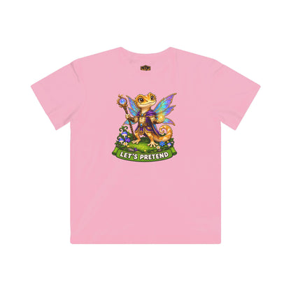 Let’s Pretend Male Crested Gecko Fairy Kids’ T-Shirt